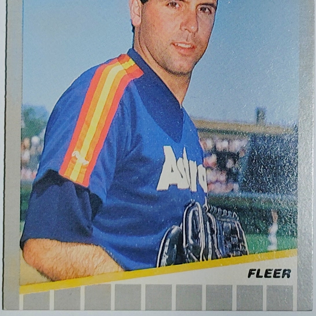 1989 Fleer Jim Deshaies #356 Houston Astros Pitcher - Rainbow Jersey VG/EX