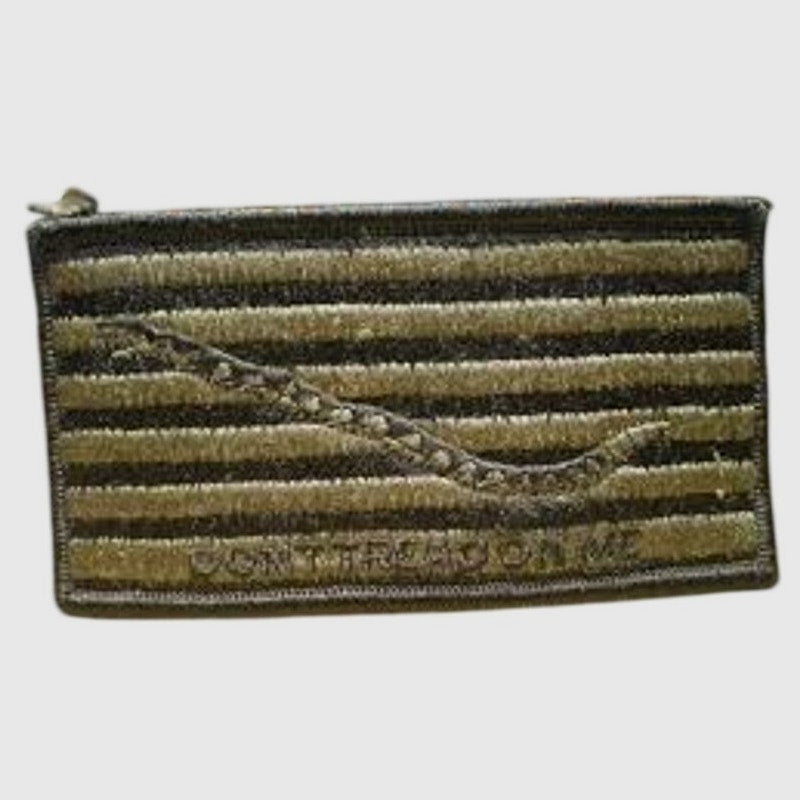 US Navy First Navy Jack Patch Subdued “Don’t Tread On Me” Hook Back 4" × 2‑1/8"