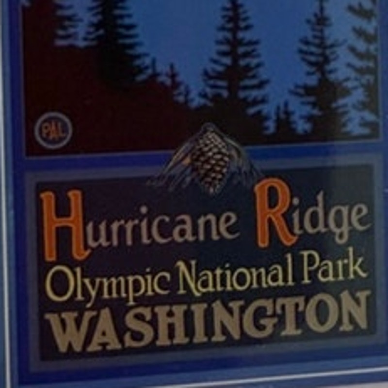 Hurricane Ridge Magnet Paul Lanquist PAL Northwest Art Mall 3‑1/8" × 2‑1/8"