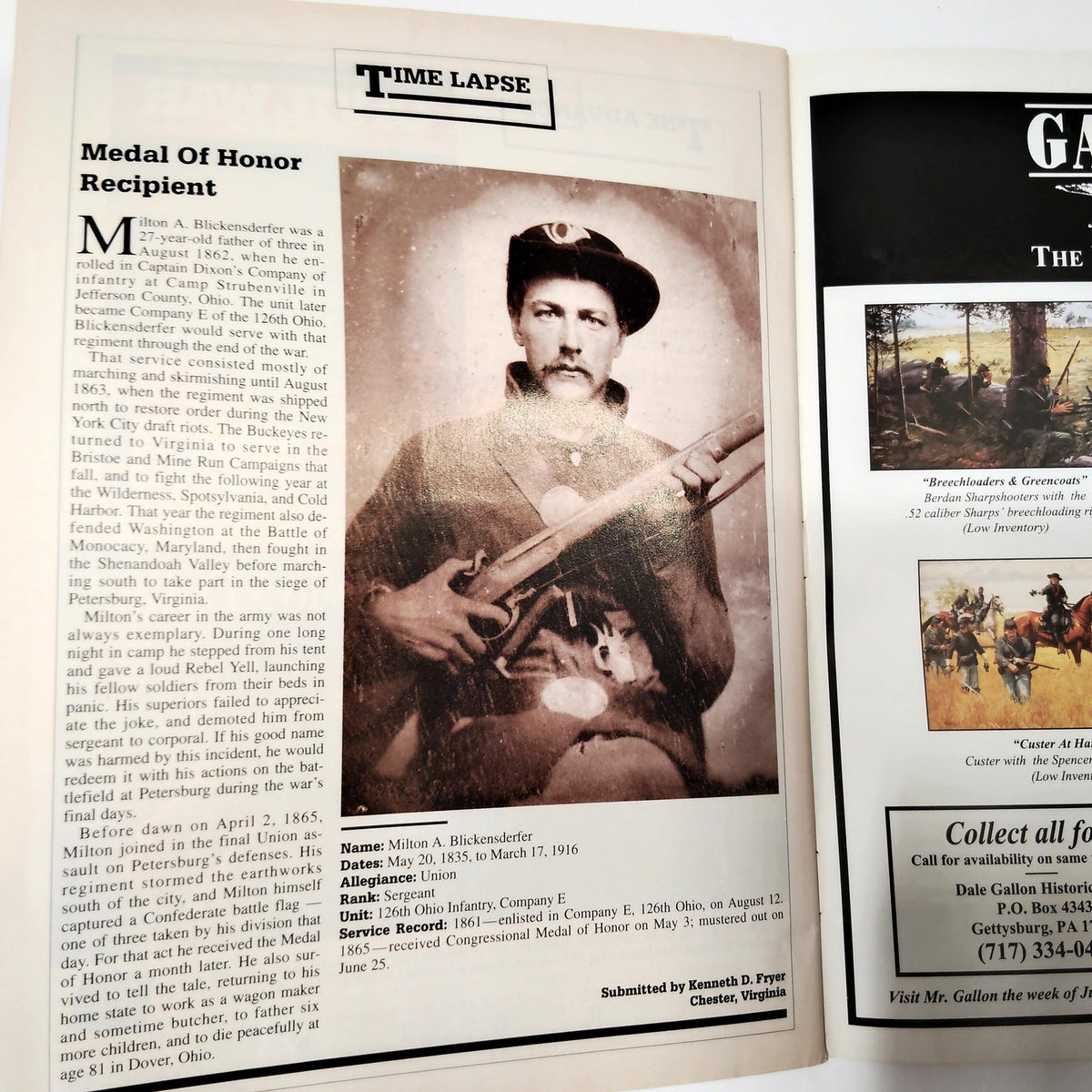 Civil War Times Illustrated August 1995 Magazine Secret Codes Missouri Battle