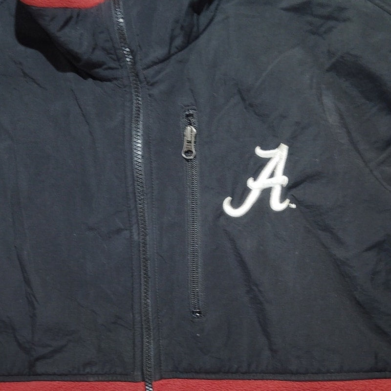 Vintage Columbia Sportswear University of Alabama Fleece Vest XL – Crimson & Black, Iconic “A” Logo