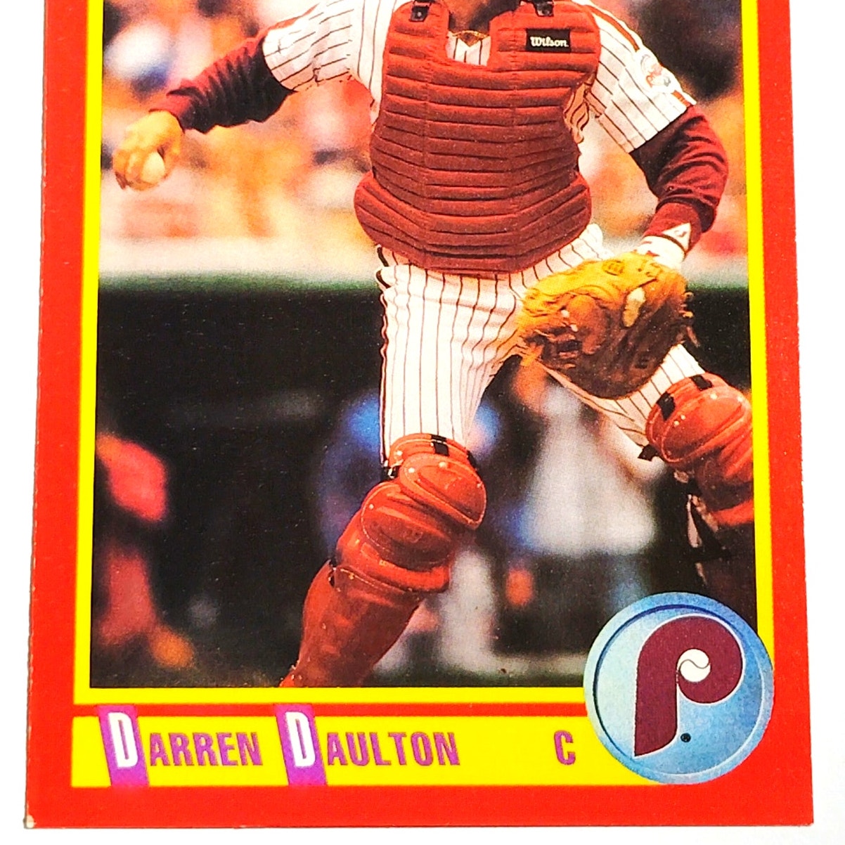 1990 Score Darren Daulton #389 Philadelphia Phillies Catcher MLB Baseball EX