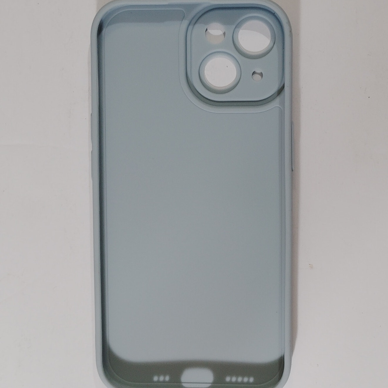 Silicone Case for iPhone 15 (6.1" 2023) Pastel Blue, Soft Touch Shockproof Cover