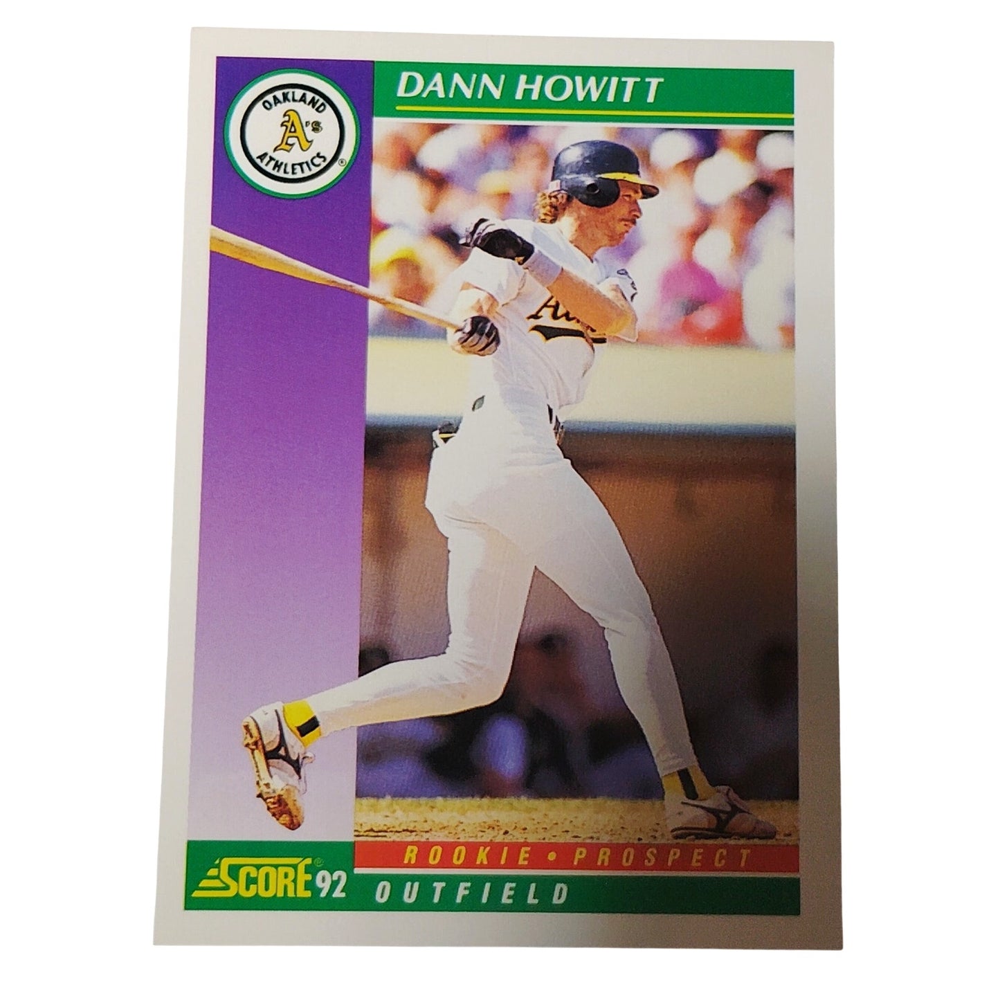 1992 Score Dann Howitt RC #861 Oakland Athletics OF Rookie Prospect Card NM