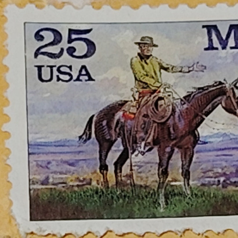 1989 USPS 25 Cent Montana Statehood Centennial Letter Stamp Scott #2401