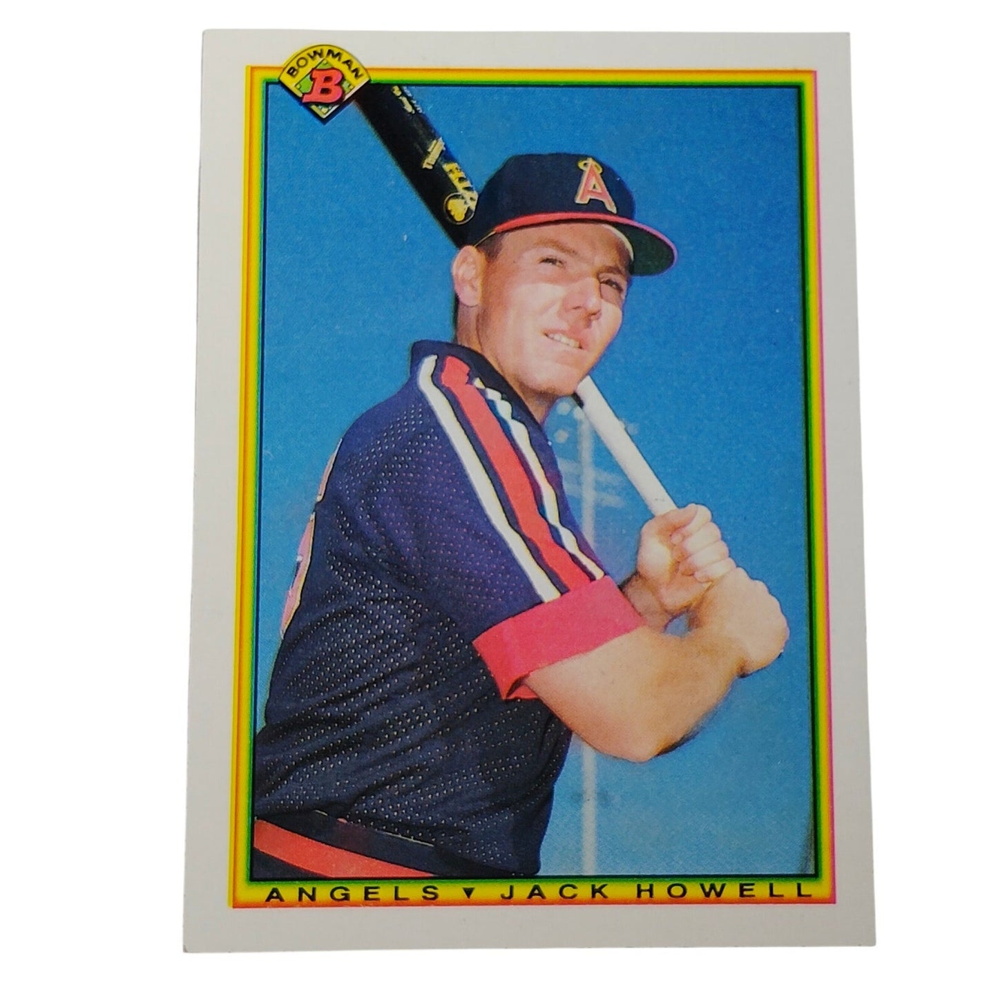 1990 Bowman Jack Howell #296 California Angels Third Baseman Baseball Card NM