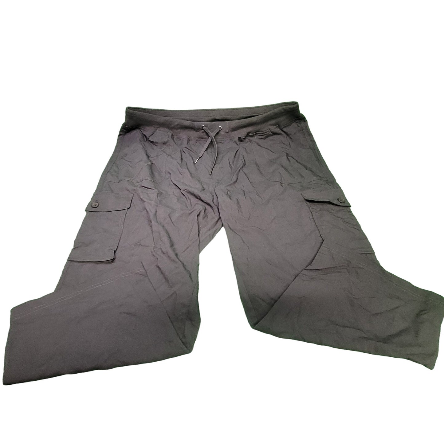 Cargo Capris Lightweight Pants 6-Pockets Quick Dry Outdoor Cropped Shorts, 3XL