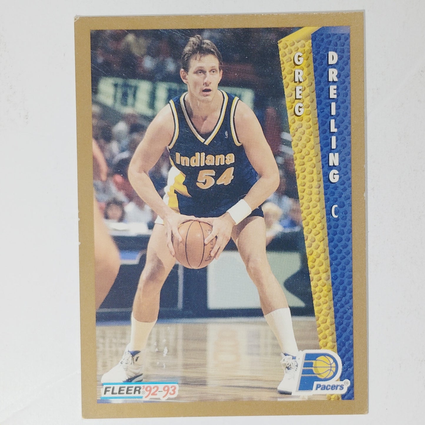 1992–93 Fleer Greg Dreiling #349 – Indiana Pacers – Center – VG/EX