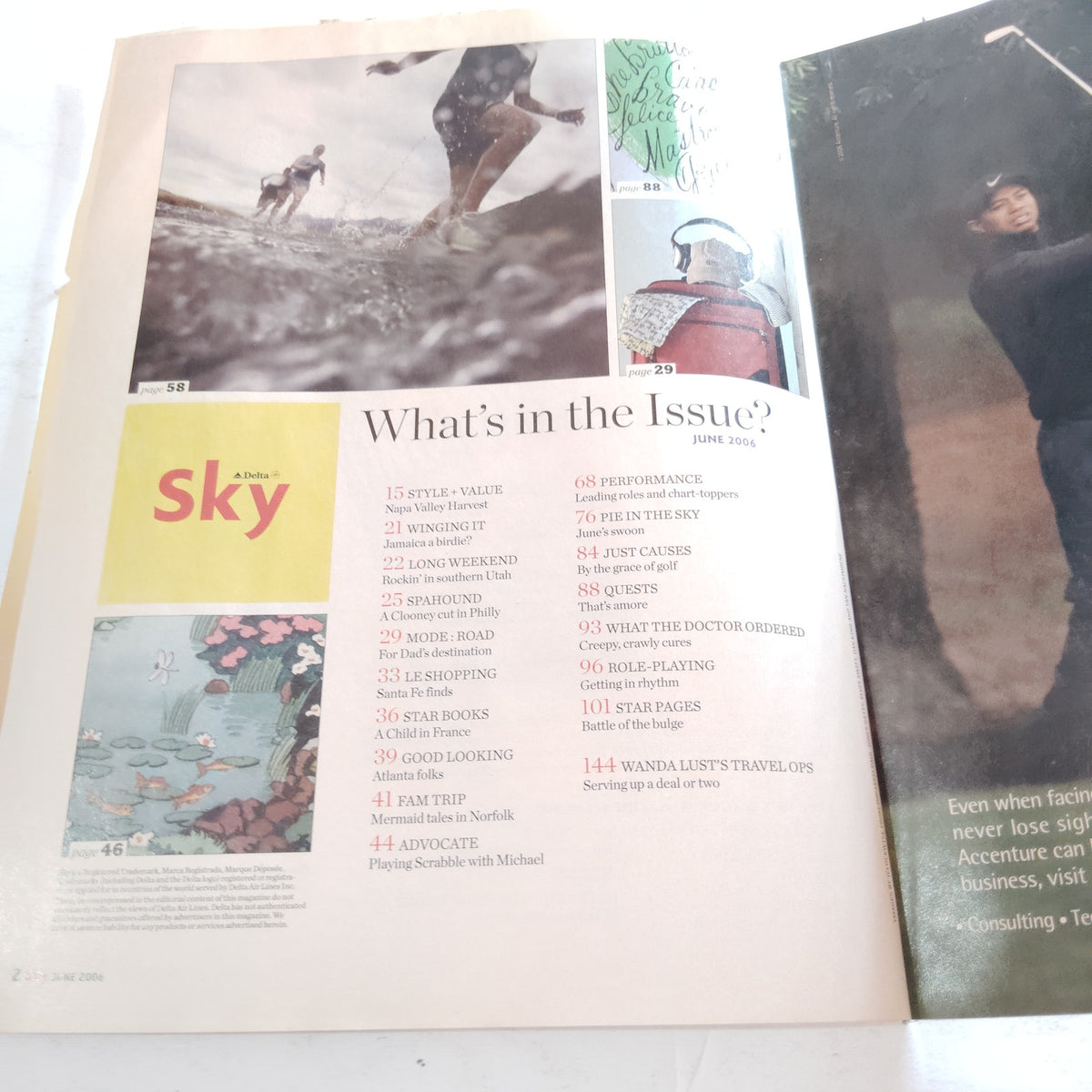 Delta Sky In-Flight Magazine June 2006 - Travel Copenhagen Paris Santa Fe