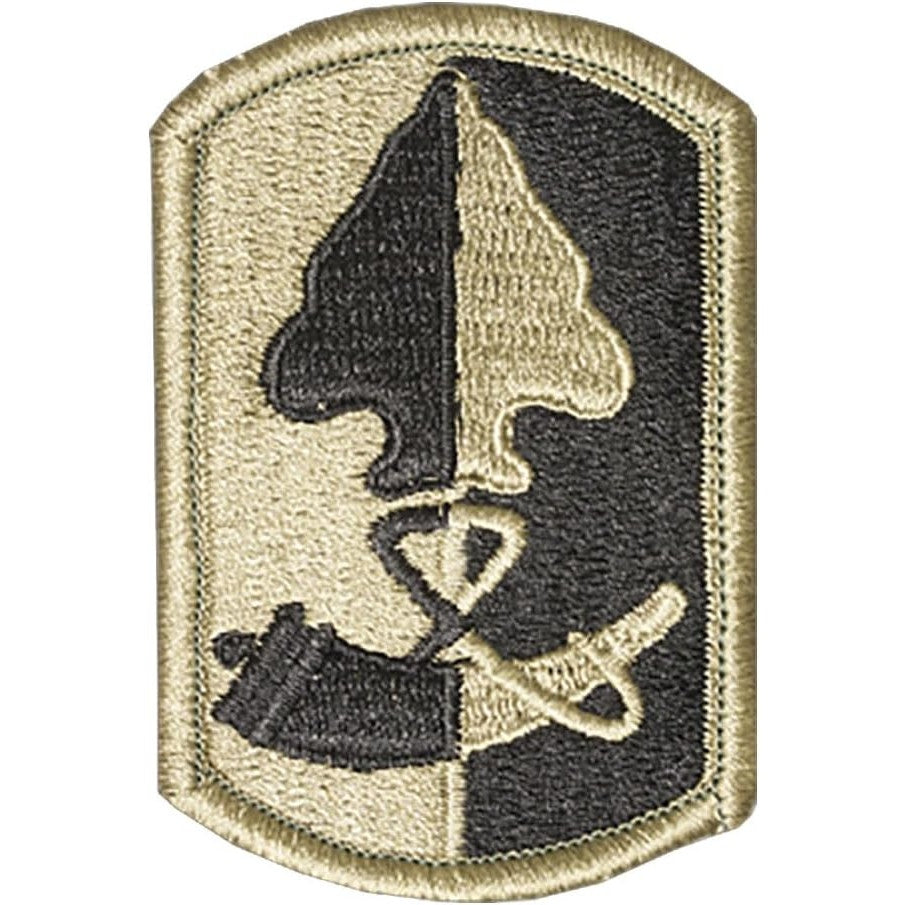 US Army 187th Infantry Brigade Patch Scorpion OCP Hook Back 3" × 2"