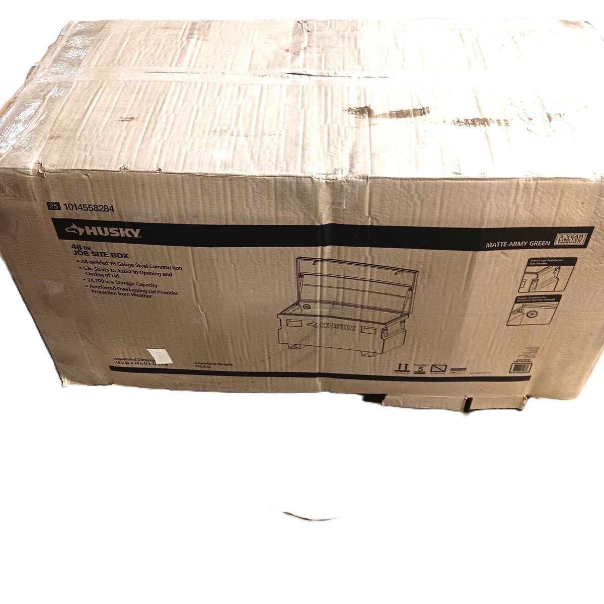 LOCAL PICKUP ONLY - Husky 48" Matte Army Green Steel Jobsite Box LOCAL PICKUP