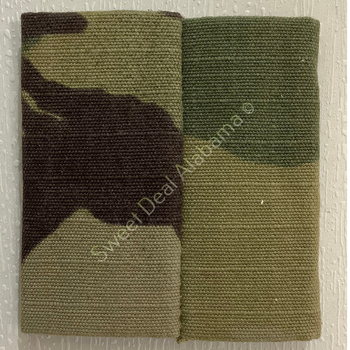 Embroidered Sergeant First Class OCP Slip-On Rank Insignia, Camo, 2"H x 1.75"W