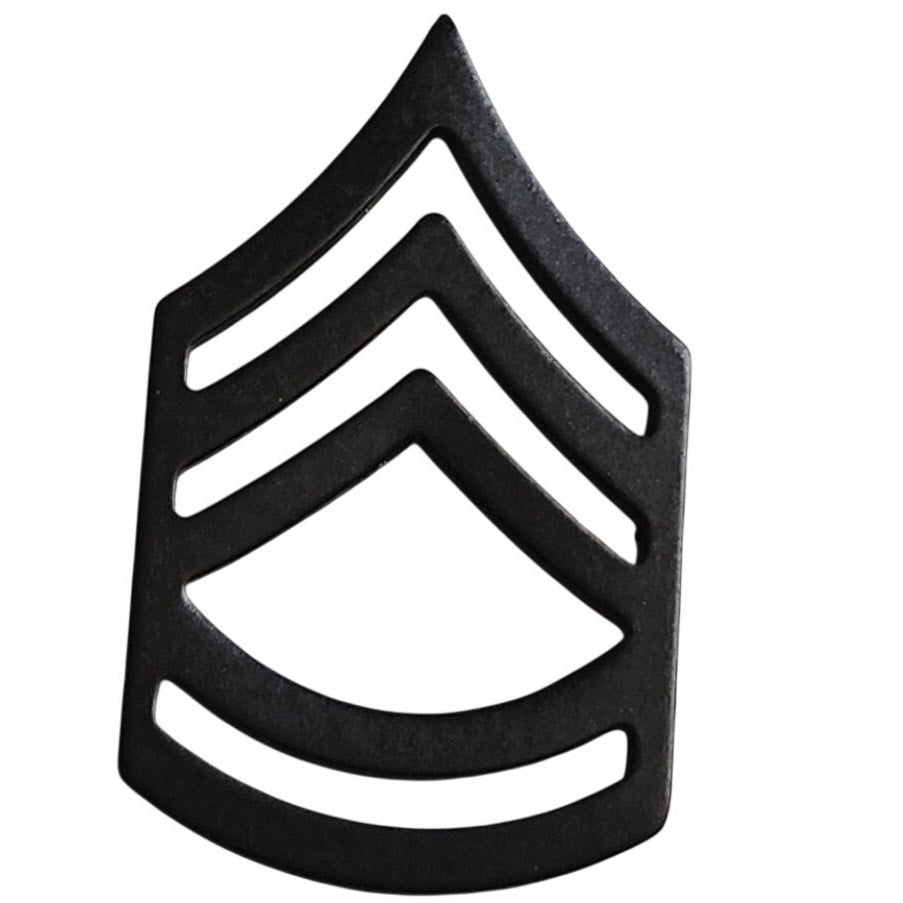 Sergeant First Class SFC E‑7 Subdued Novelty Hat Lapel Pins 13/16" × 1‑3/8"