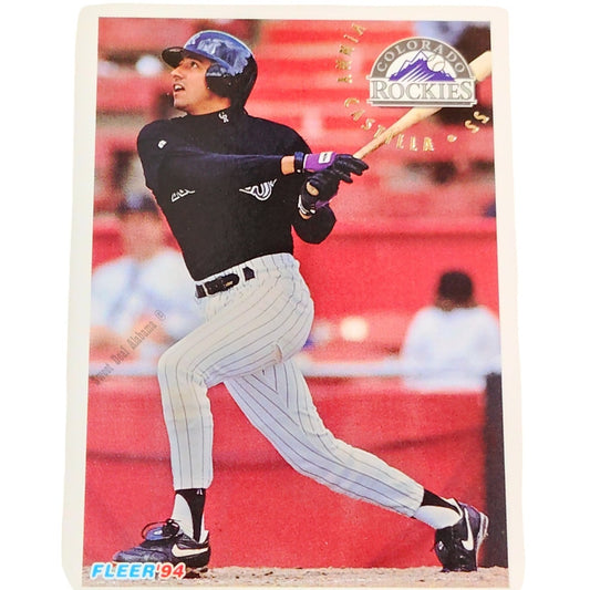 Vinny Castilla, Colorado Rockies, #437, 1994 Fleer Baseball Collector's Card