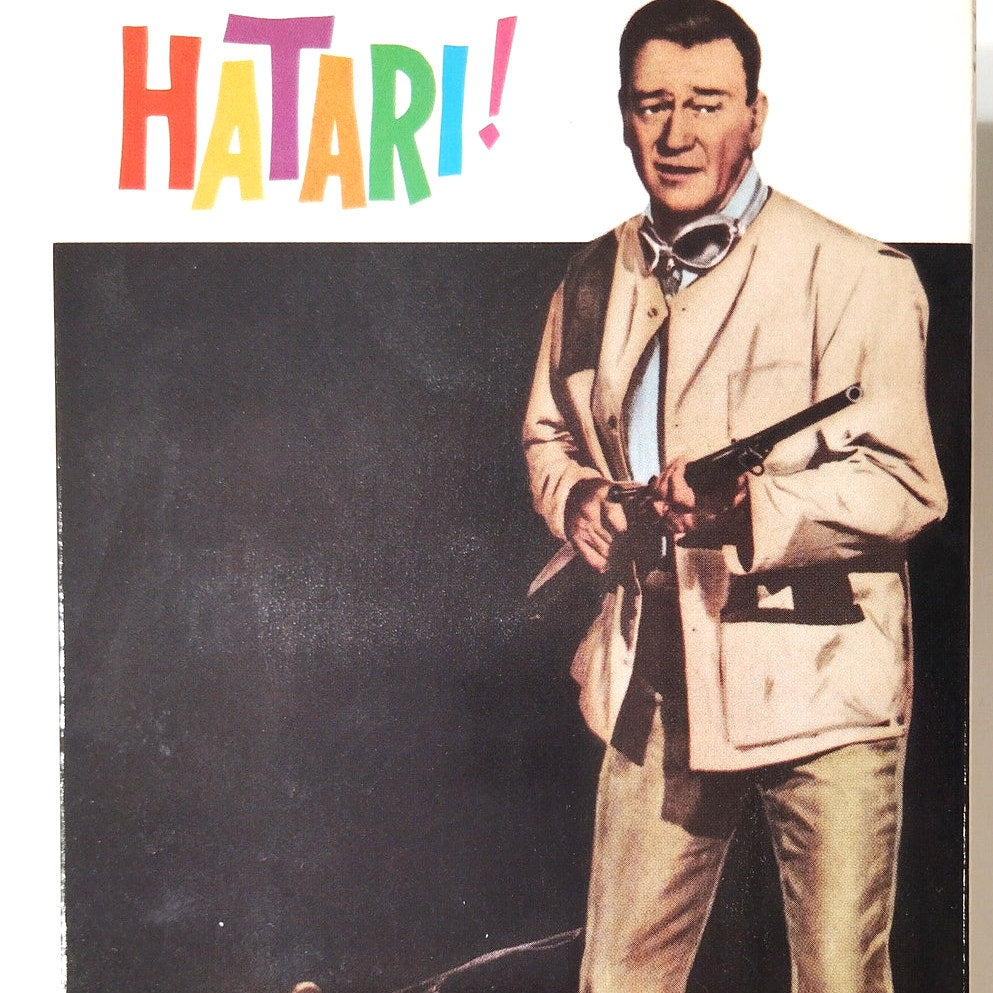 Hatari! VHS 1990 2‑Tape Set John Wayne Howard Hawks Adventure Paramount