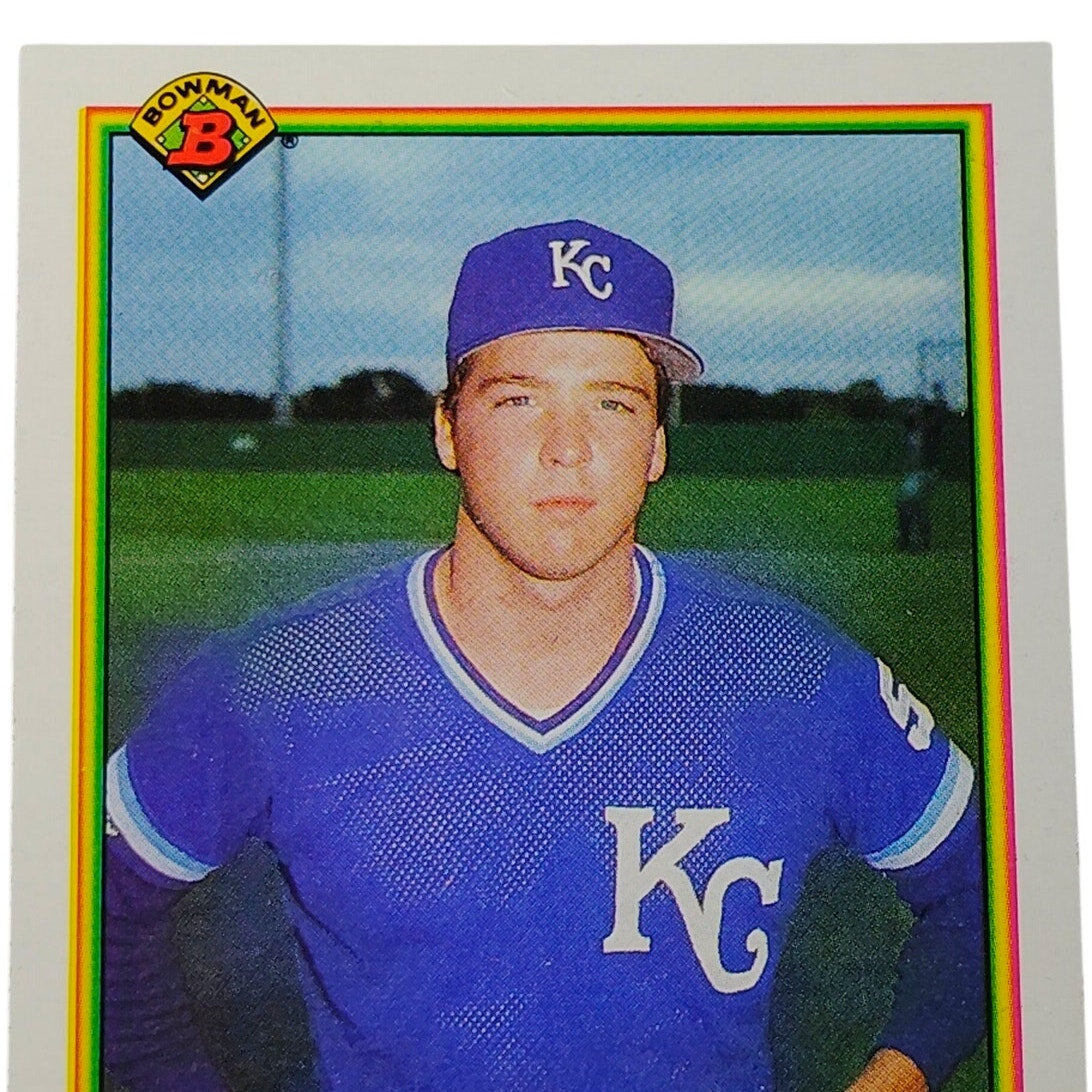 1990 Bowman Kevin Appier #367 Kansas City Royals Pitcher MLB Baseball Card NM