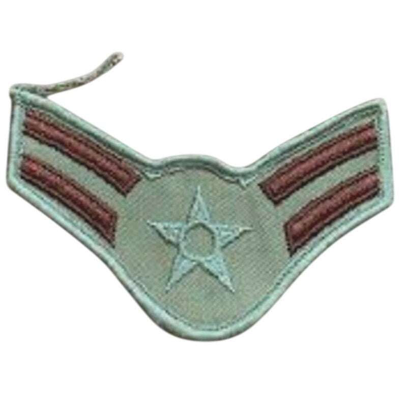 USAF Airman First Class E‑3 Desert Subdued Patch, 4" × 2‑1/2", Embroidered