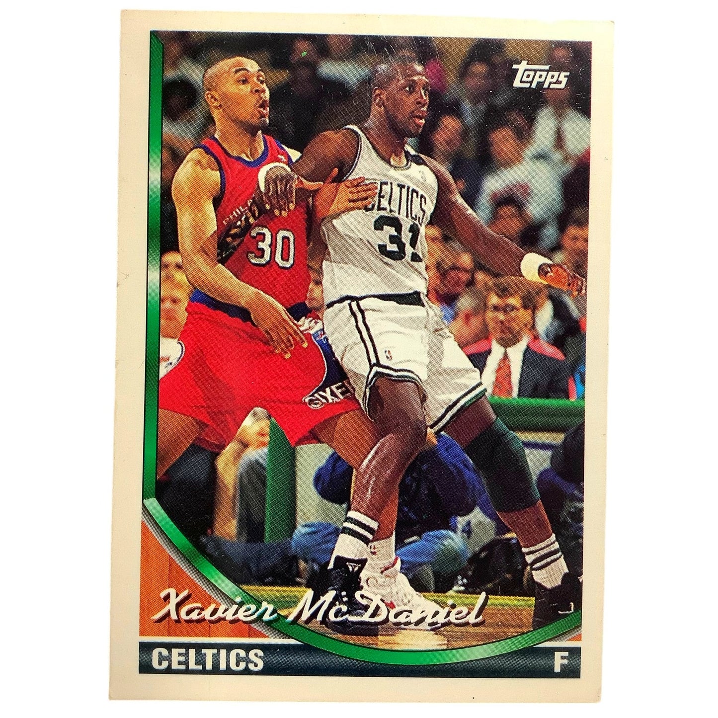 Xavier McDaniel, Boston Celtics, 1993 Topps Collector's Card 313, EXC