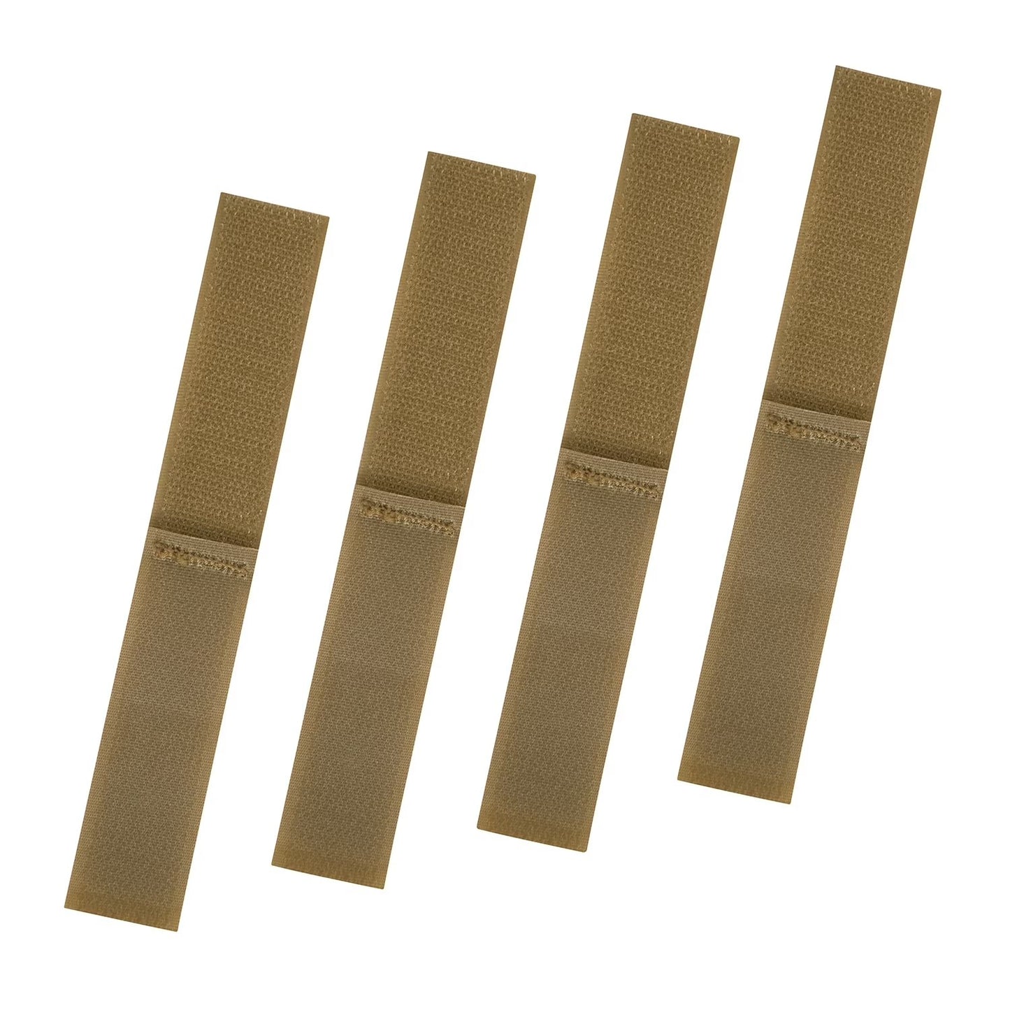 Rothco Web Keeper Straps 4‑Pack Coyote Brown Nylon Webbing Retainers