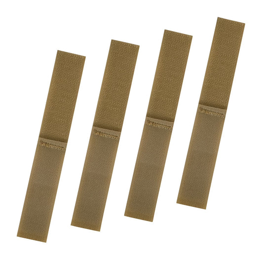 Rothco Web Keeper Straps 4‑Pack Coyote Brown Nylon Webbing Retainers