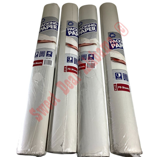 4 Packs Pratt Retail Specialties 24 in. x 24 in. Packing Paper (70 Sheets Each)