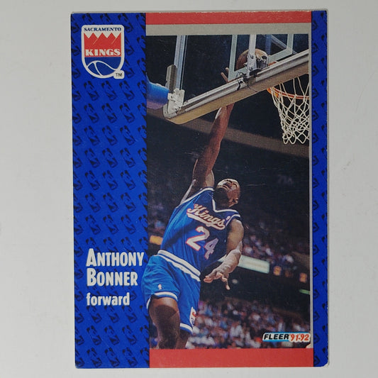 1991–92 Fleer Anthony Bonner #63 – Sacramento Kings – Forward – NBA Card