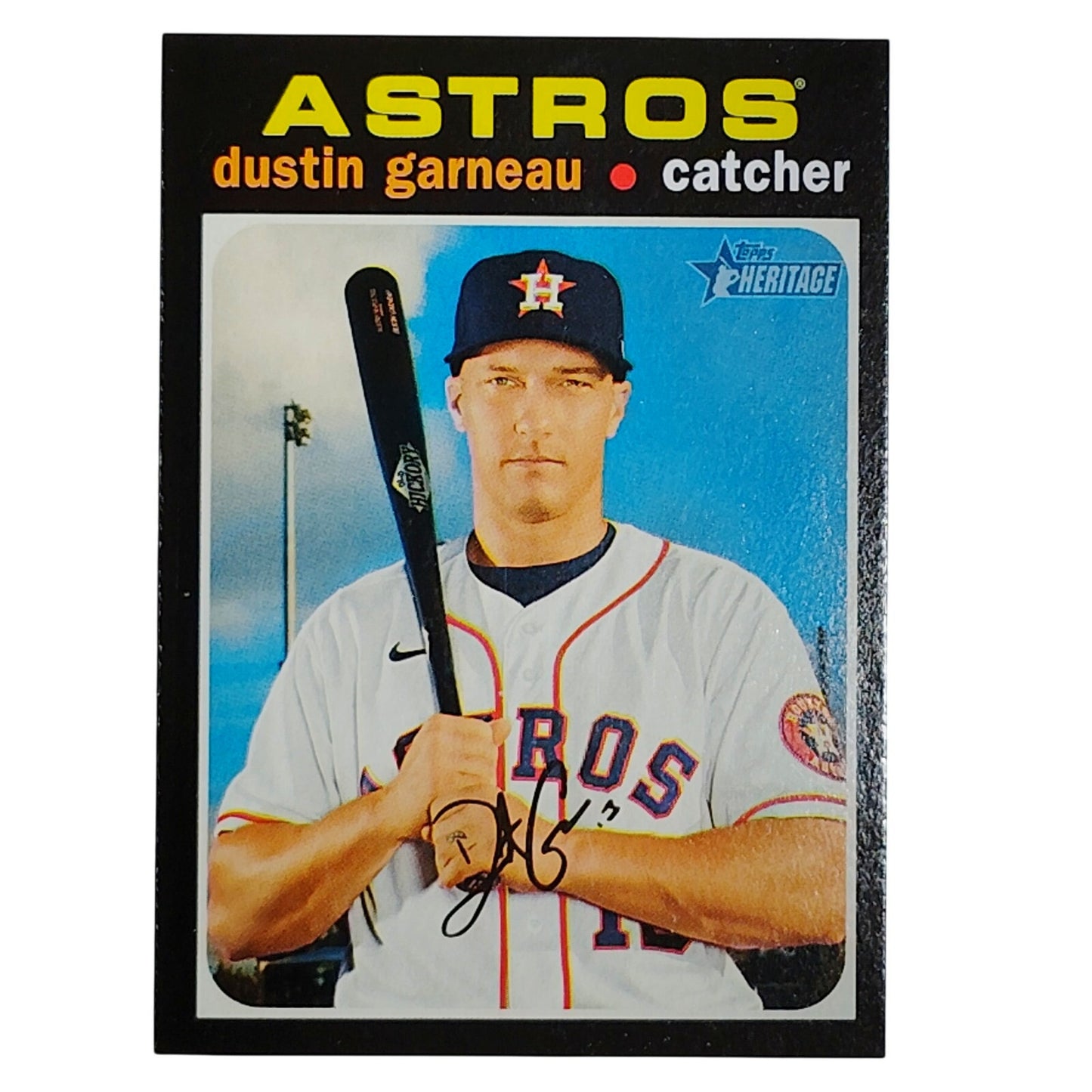 2020 Topps Heritage Dustin Garneau 632 Houston Astros Catcher Card VG/EX