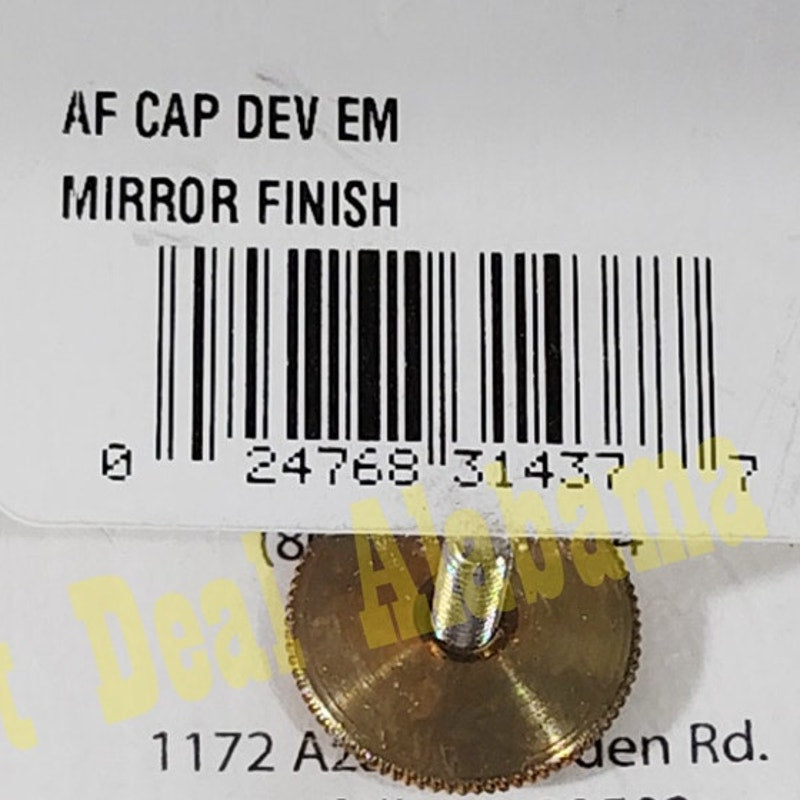 Air Force Enlisted Cap Device, Mirror Finish, Screw-On, 1-3/4"D