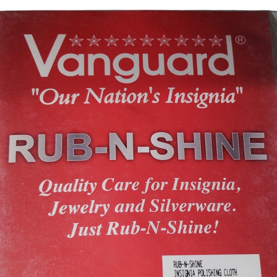 Insignia Polishing Cloth, Rub-N-Shine for Badges, Buckles, Medals & Other Metals