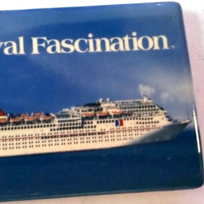 Carnival Fascination Cruise Ship Photo Magnet Fantasy‑Class Liner 3" × 2"