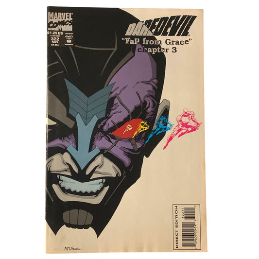 Daredevil #322 Fall From Grace: Chapter 3, Confrontation, Nov 1993 Marvel Comics