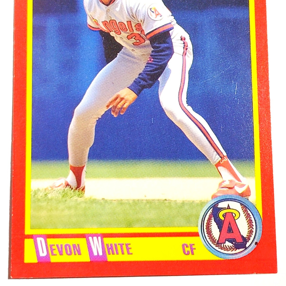1990 Score Devon White #312 California Angels Center Fielder MLB Baseball EX