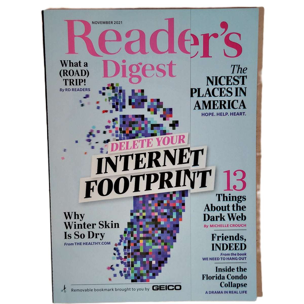 Reader's Digest November 2021 Magazine - Delete Your Internet Footprint