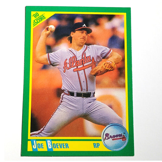 1990 Score Joe Boever Card No. 81 Atlanta Braves RP VG/EX
