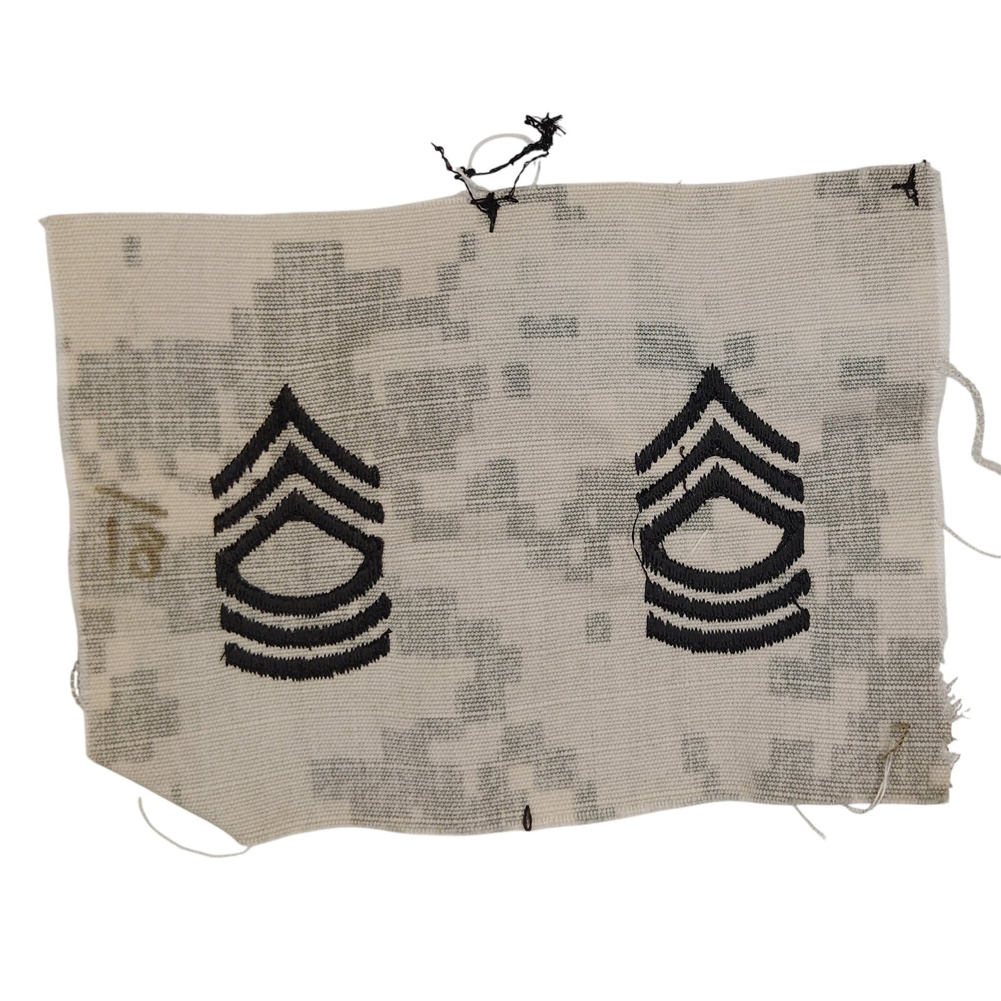 US Army ACU UCP Camouflage Master Sergeant MSG E8 Rank Sew On Patches Strip