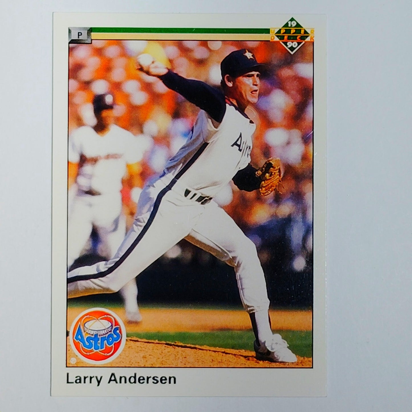 1990 Upper Deck Larry Andersen #407 Houston Astros Pitcher Action Shot - VG/EX