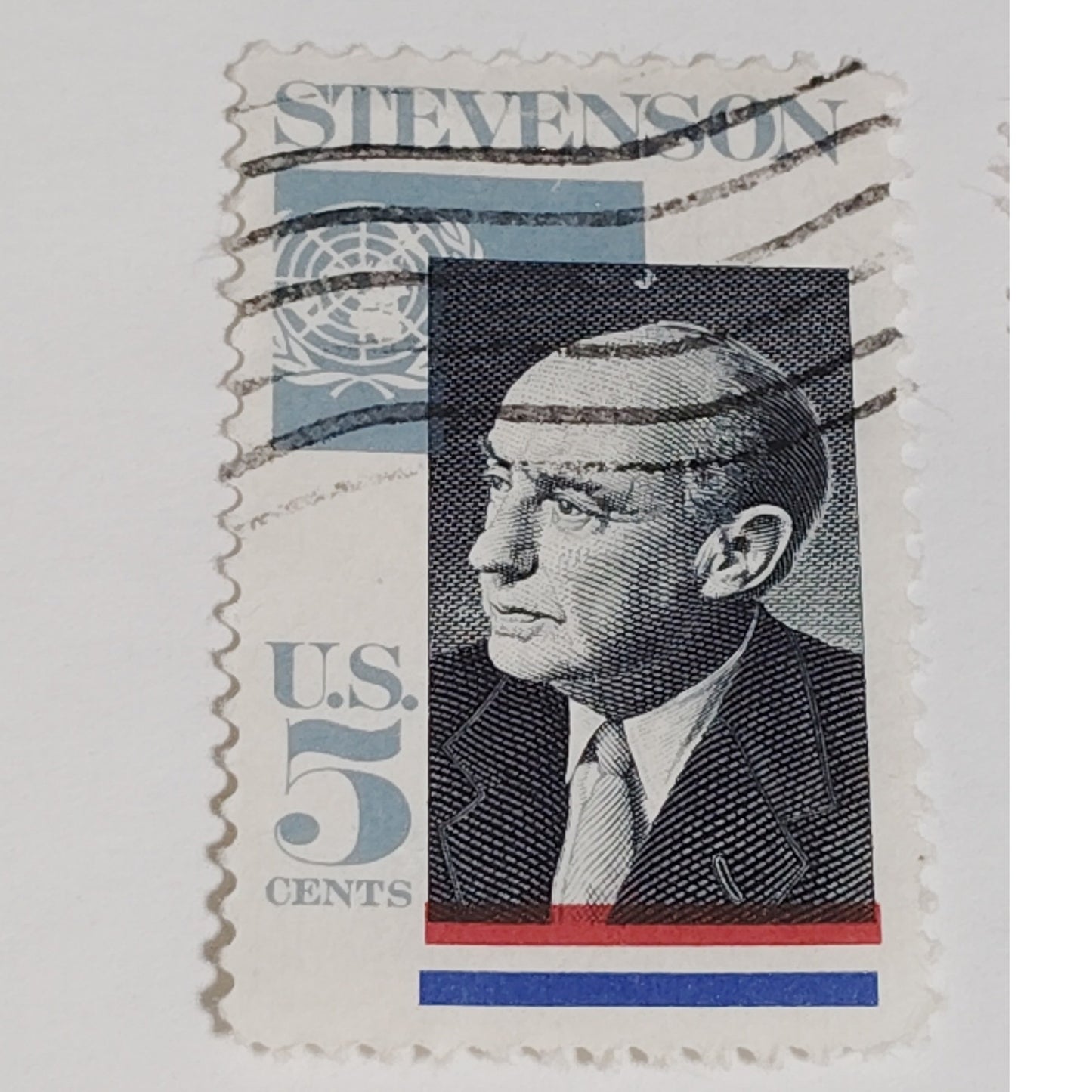 1965 Scott #1275 – 5¢ Adlai Stevenson / UN Ambassador Memorial – Canceled