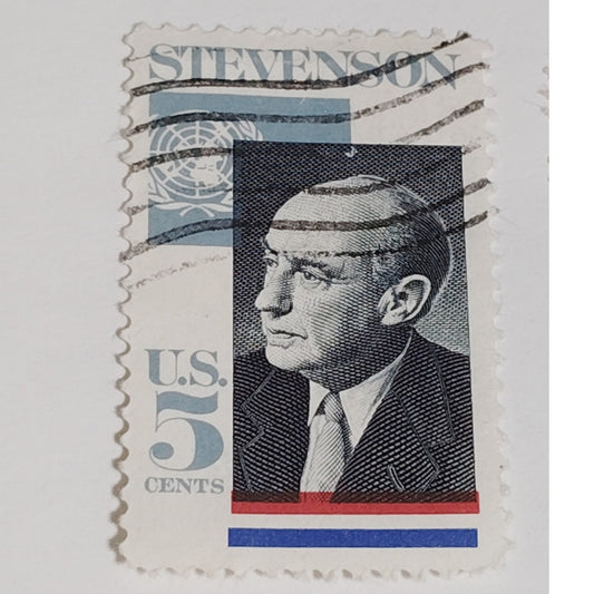 1965 Scott #1275 – 5¢ Adlai Stevenson / UN Ambassador Memorial – Canceled