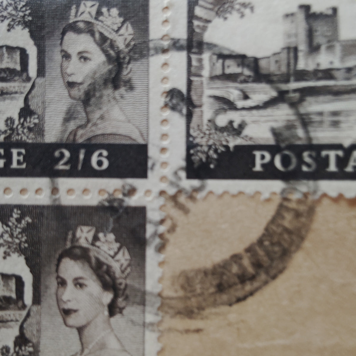 Great Britain 1955 Castles 2/6 Carrickfergus Cover USA 1965 QEII Airmail