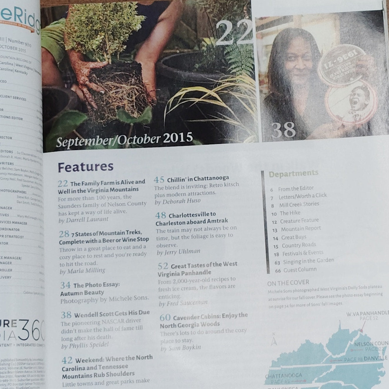 Blue Ridge Country Magazine - September/October 2015 - Autumn Mountain Landscape