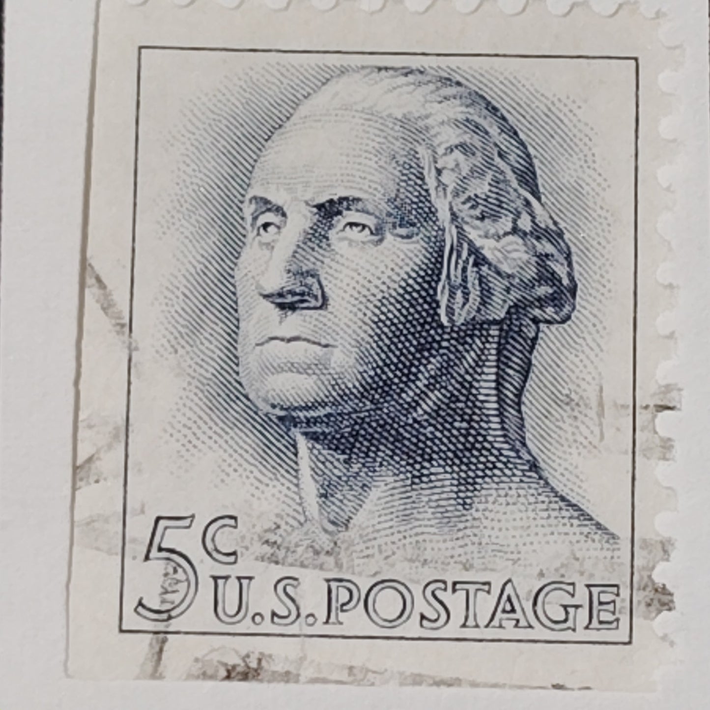 1962 Scott #1213  5¢ George Washington / Regular Issue – Rotary Press – Canceled