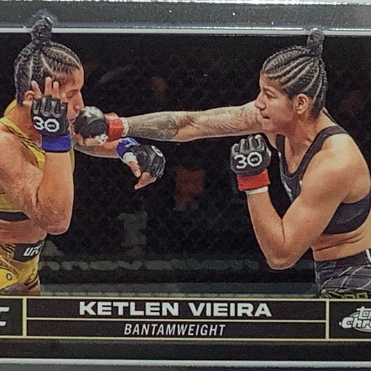 Ketlen Vieira, UFC Bantamweight, Card 111, 2024 Topps Chrome UFC, NM+