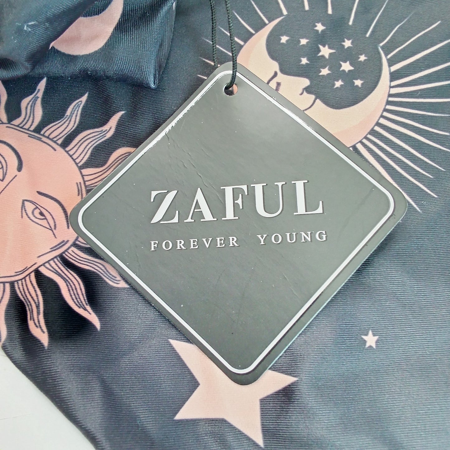 Zaful Celestial Sun Moon High Waist Bikini Bottoms Women’s Small (US 4) Retro