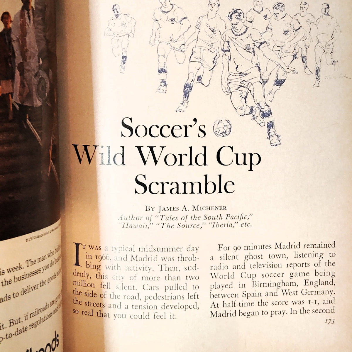 Reader's Digest June 1970 VTG Magazine - Floral Cover, World Cup Soccer Article