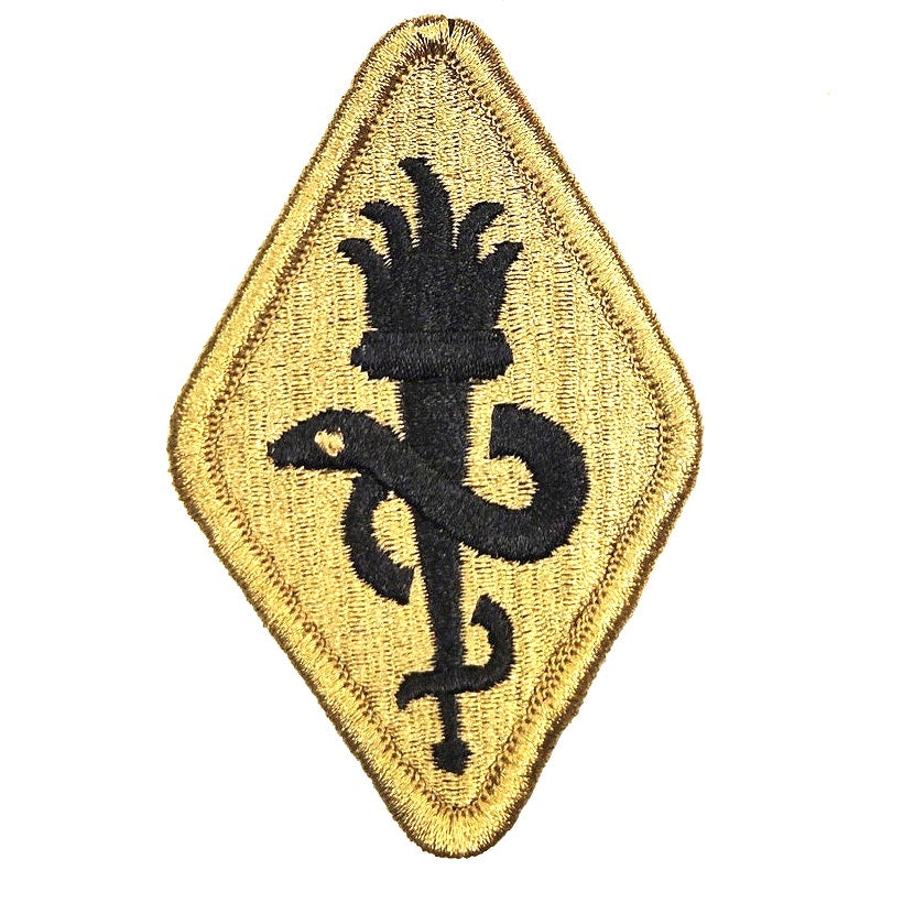 US Army Medical Dept Center & School OCP Patch 3‑1/8" × 2" Hook Back