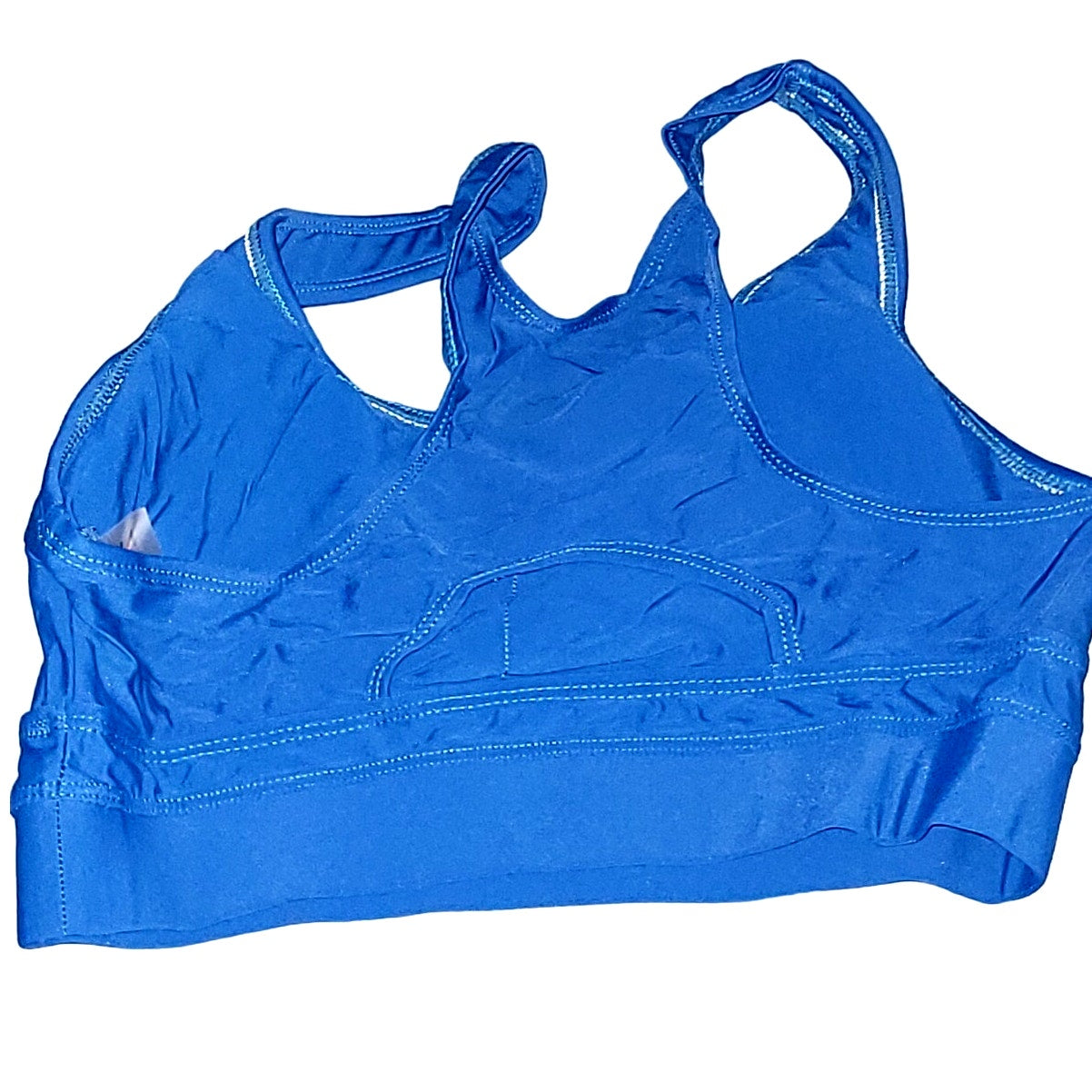Dokotoo Racerback, High Cut Tie Knot Tummy Control High Waisted, Blue, S (4-6)