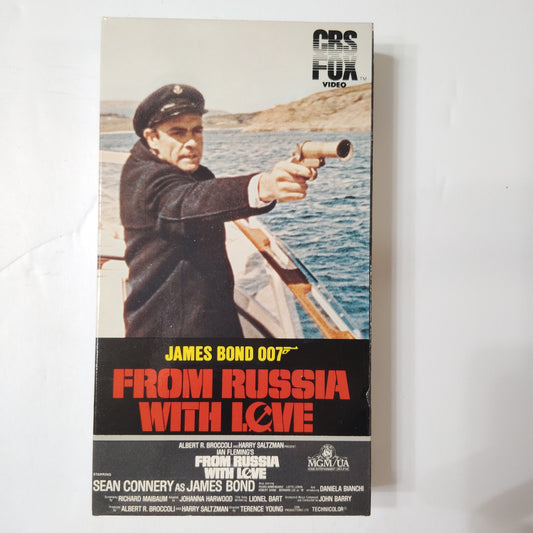 From Russia with Love VHS 1984 Sean Connery James Bond Action Spy Thriller