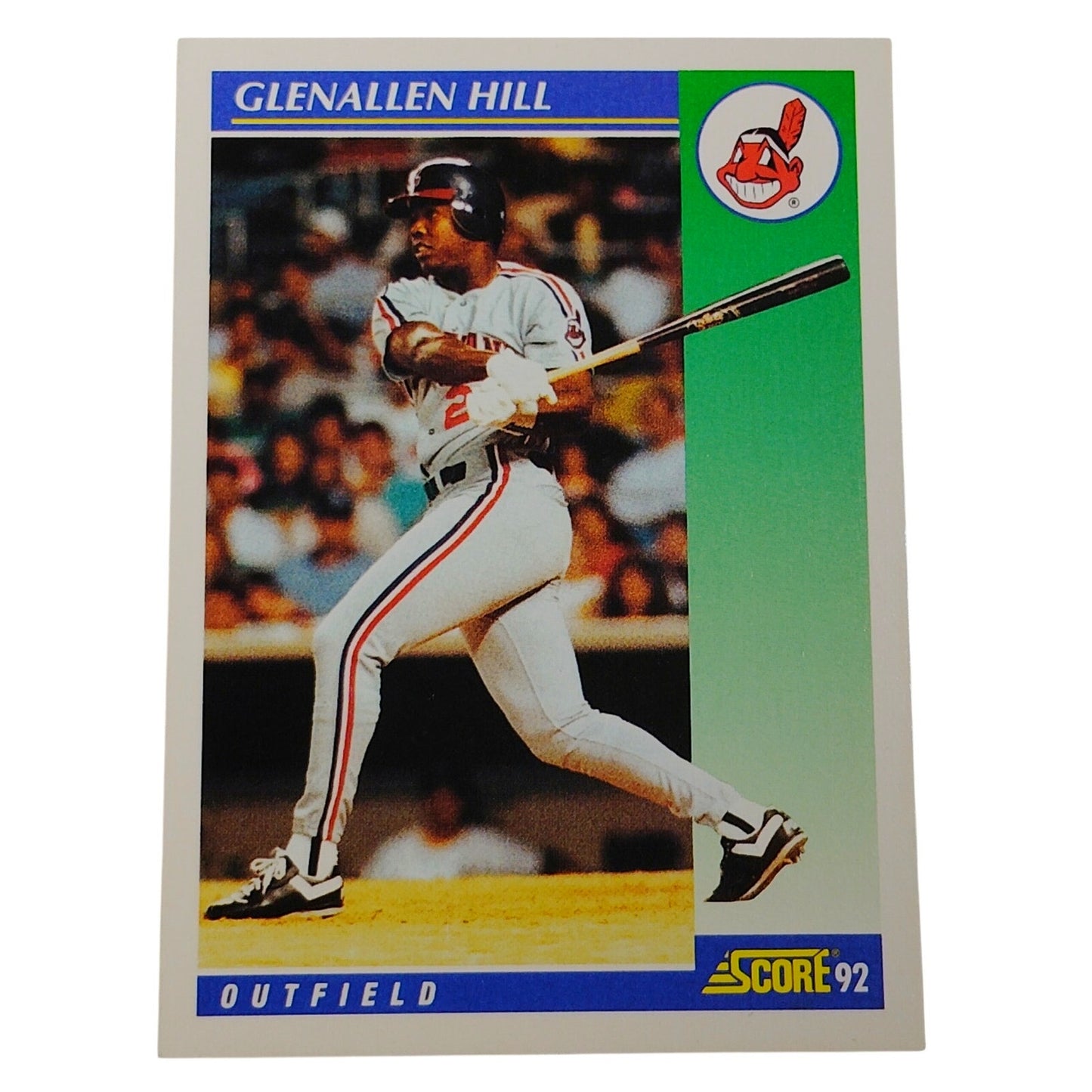1992 Score Glenallen Hill #448 Cleveland Indians Outfielder MLB Baseball NM