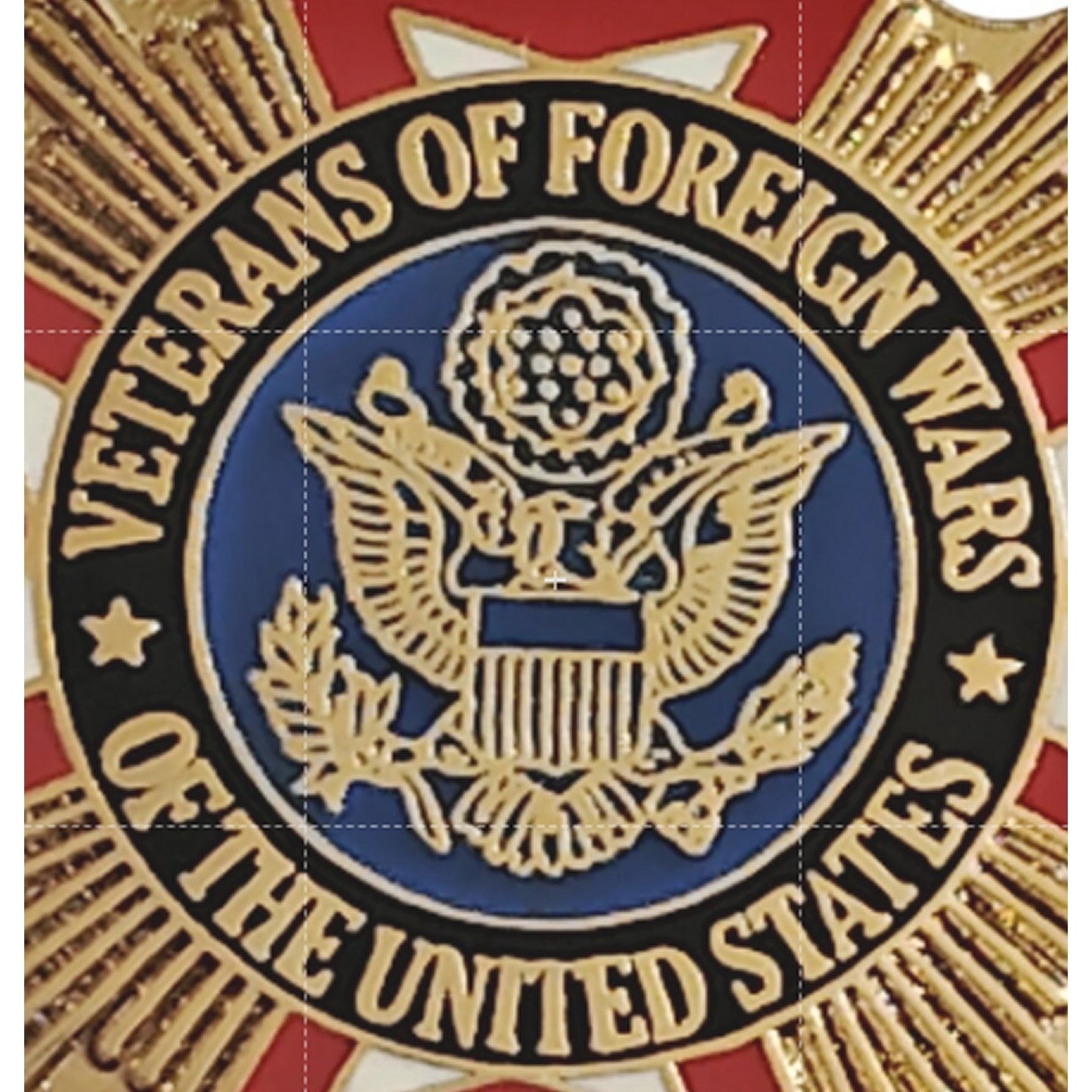 VFW Cross of Malta Veterans of Foreign Wars Pin 7/8" × 7/8"