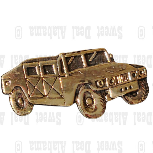 Humvee Hummer Vehicle, Collector's Hat, Lapel, Brooch Pin 1-1/8"W x1/2"H